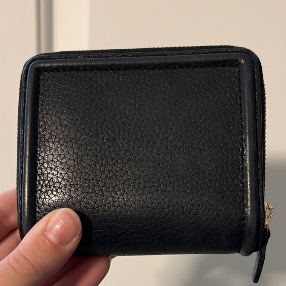Tory Burch Black Textured Leather Wallet - Picture 6 of 12